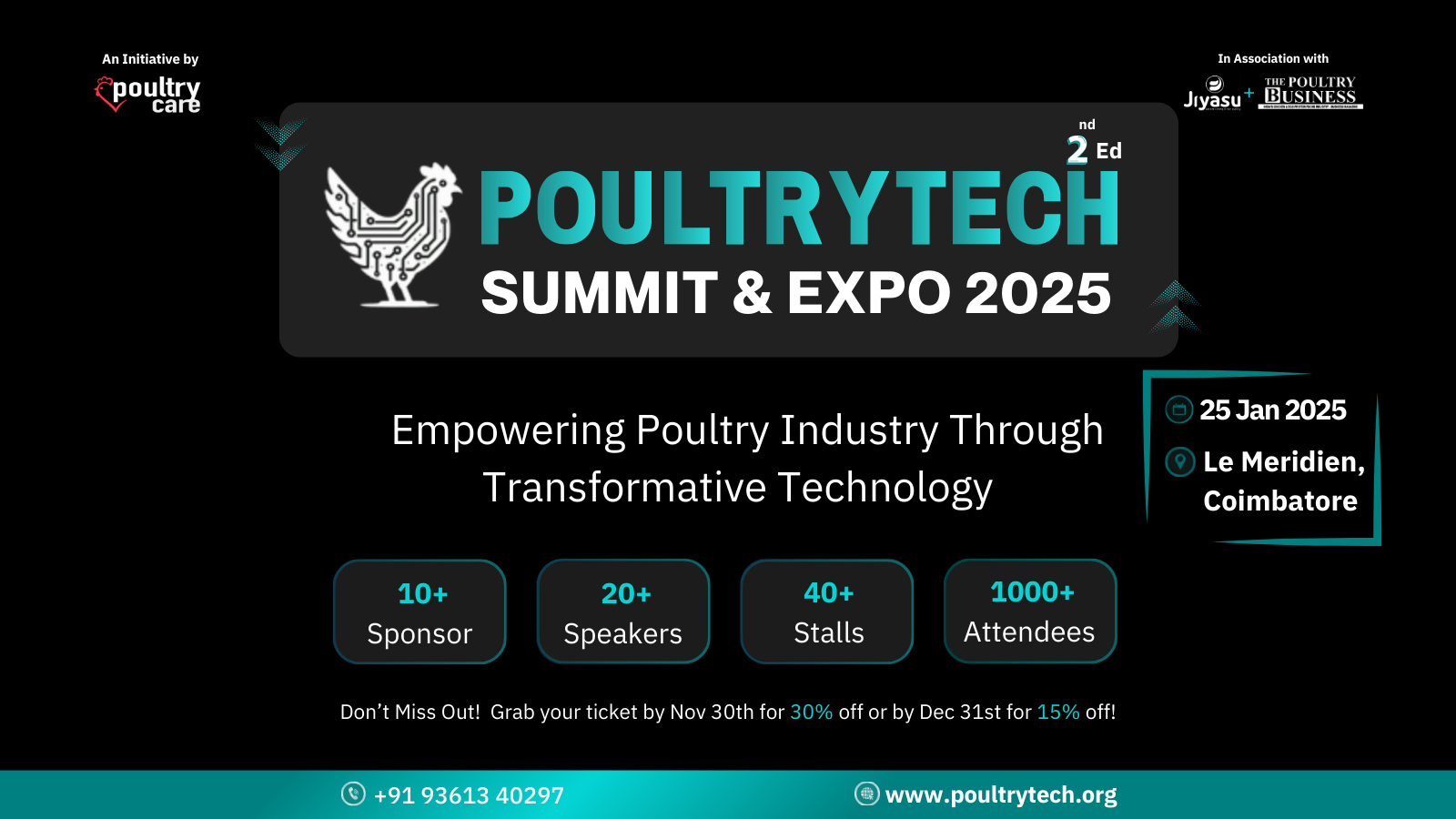 PoultryTech Summit & Expo 2025 at Le Meridien